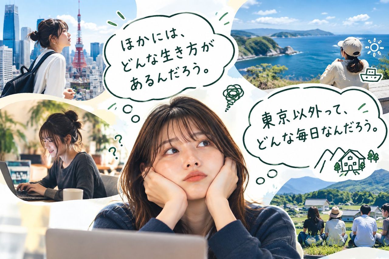 「ほかには、どんな生き方があるんだろう。」「東京以外って、どんな毎日なんだろう。」